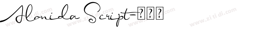 Alonida Script字体转换 Alonida Script字体转换